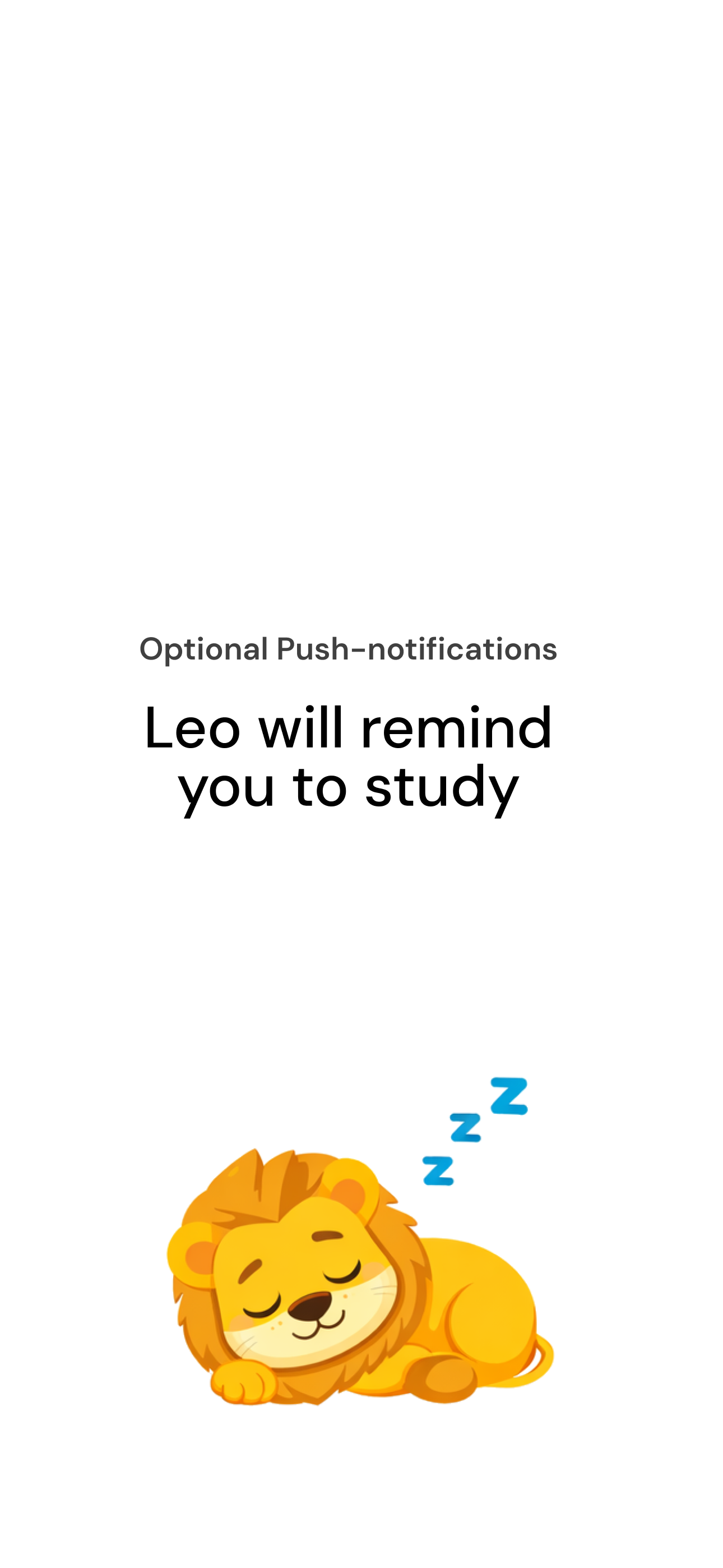 Leo reminds you to study without guilt